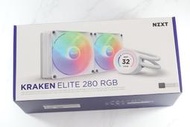 (8折) 恩傑 NZXT Kraken Elite 280 RGB 白 水冷/2.36吋液晶+ARGB風扇