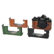 PU leather camera half body case for Nikon ZF ZF battery opening bottom cover