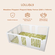 Lollibly Meadow Playpen Play Yard Baby Fence (200 x 140cm)