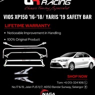 ULTRA RACING SAFETY BAR TOYOTA VIOS XP150 & YARIS '19 FRONT STRUT/ENGINE BAR AND REAR ANTI ROLL BAR