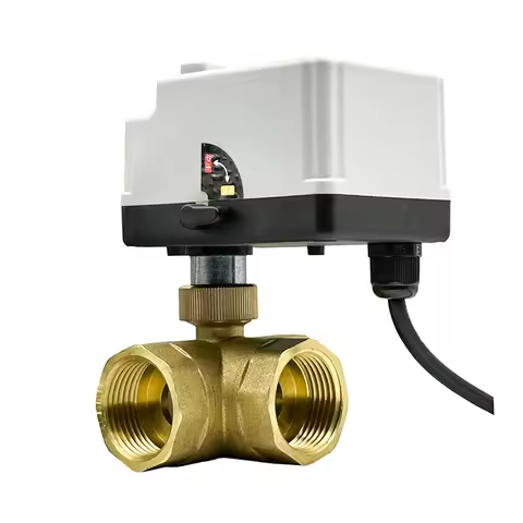 1/2“ 3/4” 1“ 2 inch 3 Way Motorized Ball Valve Electric Ball valve Brass Ball Valve Two Line Control