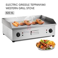 820 XL Electric Dual Griddle Stove Teppanyaki Western BBQ Grill Machine