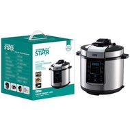 WINNINGSTAR Multi 6L Liter LED Pressure Cooker ST-9303 Hot Steel Glass Stainless Multipurpose Electr