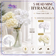 5 Head Mini Hydrangea Artificial Flower | Artificial 5 Head Mini Hydrangea for Home & Wedding Decor 