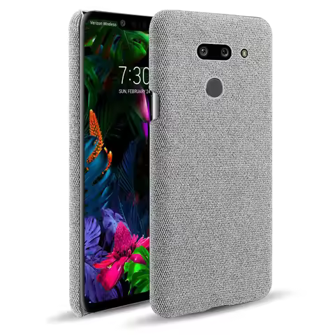 Cloth Cases For LG G8 ThinQ Case Slim Retro Cloth Hard Cover For LG G8 ThinQ LMG820QM7 LM-G820UMB LM