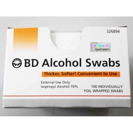 BD Alcohol Swabs 100's