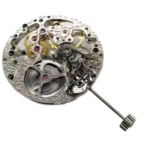 17 Jewels Mechanical Skeleton Manual Winding Watch Movement For ETA 6498 Movement Small Seconds@6 21