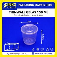 [TERMURAH] Thinwall 150 ml gelas cup ( 25 pcs )