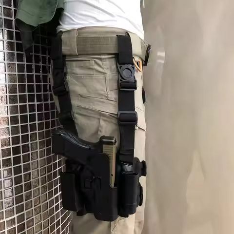 2025New Glock Leg Right Hand Combination Leg Cover Tactical Sports Gun Holster G17 19 43X Tactical B