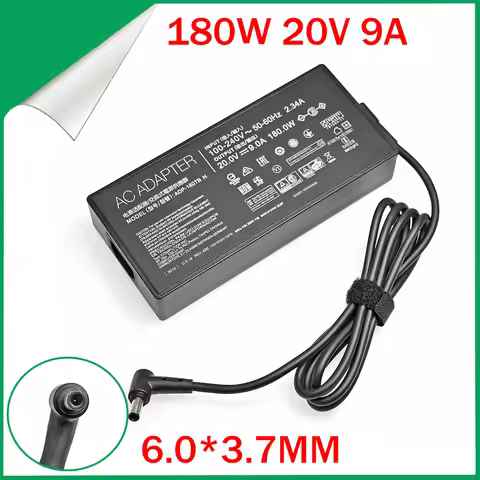 20V 9A 180W 6.0*3.7MM Charger ADP-180TB H Laptop AC Adapter For Asus ROG Zephyrus G14 G15 GA401IV GA