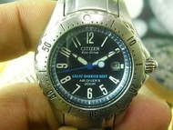 CITIZEN 西鐵城 ECO-DRIVE 光動能 200M 8512A GREAT BARRIER REEF AIR DIVERS 潛水員 女裝 手錶 行走正常/需修理