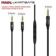 Uareliffe LXARTISANS HiFi OFC Headphone Upgrade Cable Dual 3.5mm Aux Braided Audio Replaceable Line 
