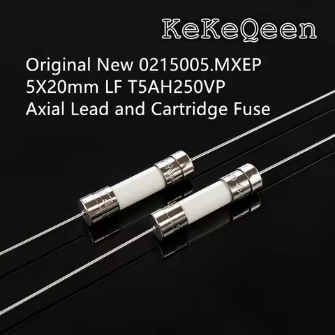 Original Ceramic Fuse 5*20mm 5*20 T5A 250V With 2 Pin Fuse Slow Blow Fuse 5X20MM LFT5AH250V 0215005.