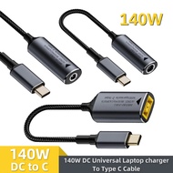 140W Universal Laptop 5V 9V 20V DC Female to USB C Type C PD Power Adapter Converter Fast Charging