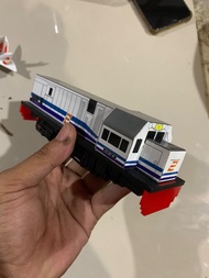 Miniatur kereta api Lokomotif CC 201 ocean blue mesin bisa jalan paling murah