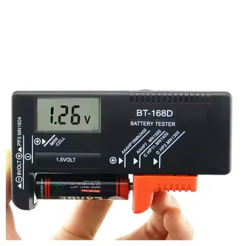 Digital Battery Tester, Universal Battery Checker Household Battery Testers for AAA AA C D 9V 1.5V S
