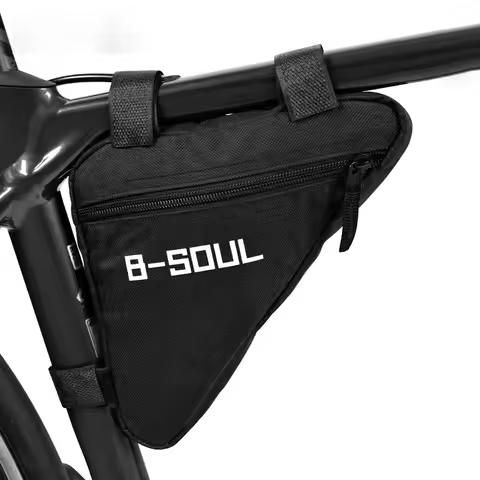 Bicycle Triangle Bag Front Tube Frame Saddle Storage Bag Waterproof Pouch Durable Bike Versatile Dur