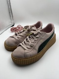 Puma x Fenty Suede Creepers Pink Green Gum Sole