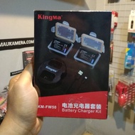 Kingma Dual Charger + 2 Batteries Sony A6000 A5100 A5000 A6300 A7 A7R A7S A7II A7RI A7SII NPFW50