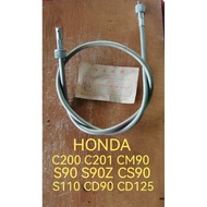 HONDA C200 C201 CM90 S90 S90Z CS90 S110 CD90 CD125 NOS HSH TAIWAN SPEEDO METER CABLE MADE IN TAIWAN
