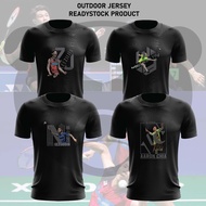 BADMINTON JERSEY MICROFIBER LEE ZII JIA SOH WOOI YIK AARON CHIA NUR IZZUDDIN SHORT SLEEVE