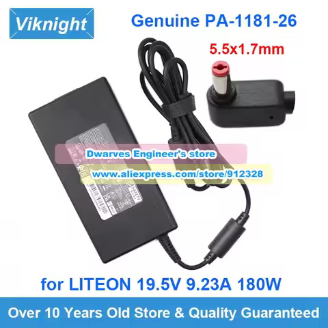 Original LITEON PA-1181-26 AC Adapter 19.5V 9.23A 180W ADT KP1800300220 Charger for ACER/MSI Laptop 