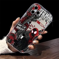 Hat Spider Man For iPhone 15 Plus Pro Max 14 13 12 11 / Xs Max Xr 7 8 Plus 6 6S Plus wave cream Soft shell anti-fall phone