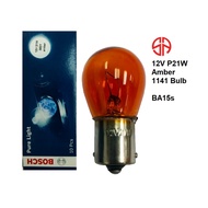 12V P21W 1141 Bulb Amber BA15s Bosch 1987302239 Front Rear Turn Signal Indicator Emergency Light Bul