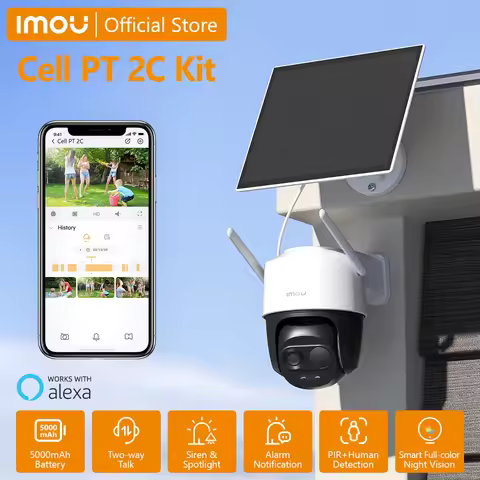 IMOU 2K Battery Powered Camera with Solar Panel Outdoor Camera Security Wifi Surveillance Camera PIR