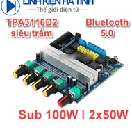 TPA3116D2 Digital Power Amplifier Circuit TPA3116 Bluetooth 5.0 Subwoofer 100W + 50W X 2