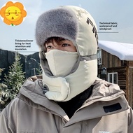 VASTJI Winter Thiened Windproof Fce Warmth Ear Protection Hat Removable Mask Outdoor Fashion Warm Ha