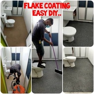 FULL SET Epoxy Flake Coating Epoxy Toilet Tile Floor Waterproof (FREE Tools/1KG FLAKE/1L Flake Primer/1L Flake Clear)
