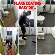 FULL SET Federal Paint Epoxy Flake Coating Epoxy Toilet Tile Floor Waterproof (1KG FLAKE/1L Flake Pr