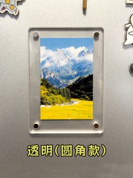 Acrylic Magnetic Photo Frame Mini Card Fridge Magnet Decorative Magnetic Photo Wall Card Brick Magne