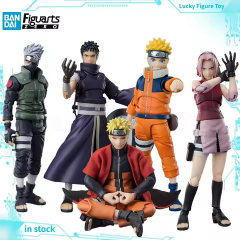 【Original】Bandai SHF NARUTO Shippuden Haruno Sakura Naruto Uzumaki Uchiha Obito Hatake Kakashi Actio