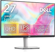 Dell S2722DC 27" Monitor (3 Year Non-Glare Replacement Warranty/QHD/IPS Matte/USB Type-C / HDMIx2/sR