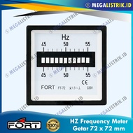 FORT HZ VIBRATION METER FT-72HZ 72 X 72 FREQUENCY METER/ 45-55 HZ 72X72 FREQUENCY METER/