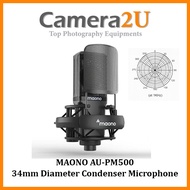 MAONO AU-PM500 PM500 34mm Diameter Condenser Microphone Premium XLR Large-Diaphragm Mic for Recordin