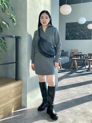 Uniqlo c  優質羔羊半拉鍊毛衣長袖