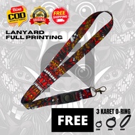 HITAM Lanyard Strap Lanyars Lanyerd id Card Name tag free 3 Rubber 0-Ring Podzz Girls custom Chain Black maternal anime podzzz Rubber pink Short hp coach Leather Wallet case charles and keith premium aesthetic Bead