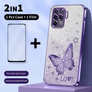 2 in 1 Glitter Crystal Casing For OPPO A94 4G CPH2203 Case Rhinestone Shockproof Phone Case & Cerami