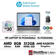 HP Laptop 15-FC0420AU/15-FC0421AU/15-Fc0105AU/15-Fc0106AU (AMD Athlon / 8GB RAM/512GB SSD)