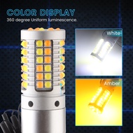 Canbus DRL LED P21W PY21W BA15S BAU15S T20 7440 W21W T25 69LED Đèn Chạy Ban Ngày Chế Độ Kép Đèn Tín