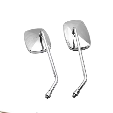 Universal Motorcycle Rear View Mirrors 8/10mm Side Mirror Chrome For Suzuki SV400 SV650 Vespa Sprint