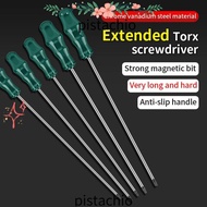 PISTACHIO Torx Screwdriver, with Hole T15 T20 T25 T30 Hexagon Screwdriver, Portable Extra Long Home 