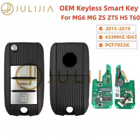 OEM Smart Remote Car Key 3 Buttons Fob for MG MG5 Morris Garage ZS MG6 HS 2017 2018 2019 Keyless Go 