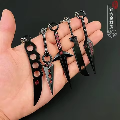 Naruto Toys Model Flying Thunder God Kunai Metal Small Mini Accessories Keychain Pendant