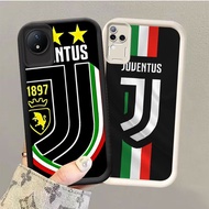 GK-34 FCJUVENTUS LOGO Black and white silicone Casing for VIVO Y02a V30 T4 V50 V30E Y02 Y02t Y29 Pro
