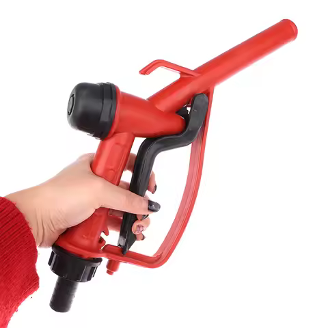 1PC Plastic Manual Heavy Duty Fuel Nozzle Gun With Hook 25mm 1 Inch Straight Spout Petrol Nozzle Gas