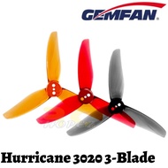 Gemfan Hurricane 3020 T mount 1.5mm/5mm 3-blade Propeller (2 pairs/4pcs) Gem3020